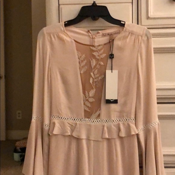 For Love and Lemons Dusty Pink Emelia Romper - New - Picture 2 of 2